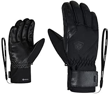 Ziener Erwachsene Genio GTX PR Ski-Handschuhe/Wintersport | Wasserdicht, Atmungsaktiv, Warm, Gore-tex, Primaloft, Black, 9.5