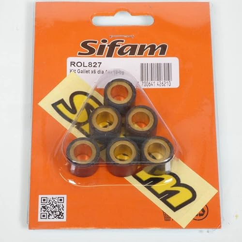 Galet rouleau de variateur Sifam compatible avec Scooter Peugeot 50 Citystar 2014 à 2019 16x13 8Grs