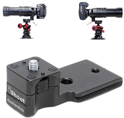 iShoot Metal Lens Collar Stand Tripod Mount Ring Base Replacement Foot Compatible with Panasonic Leica DG Vario-Elmar 100-400mm f/4-6.3 ASPH Power OIS, Lens Support Holder with Arca Fit QR-Plate