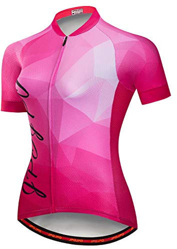 Dam cykeltröja kortärmad cykelkläder skjorta med 3 fickor reflekterande toppar S-3XL