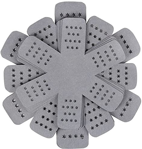 Pan Protectors, Larger & Thicker Gray Pan Protectors With Stars, Set of 12 and 3 Different Sizes,Pot Separators for Stacking Cookware in Kitchen Cupboard