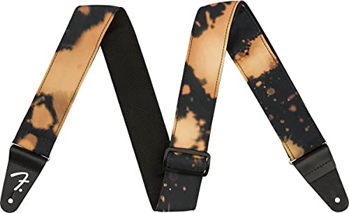 Fender® »TIE DYE ACID WASH STRAP« Nylon Gitarrengurt - 5cm - Farbe: Schwarz