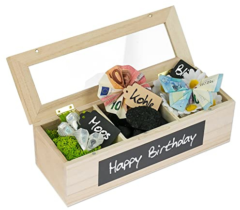 SURPRISA Schotter Schatulle - Verpackung Geldgeschenke Hochzeit, Geburtstag