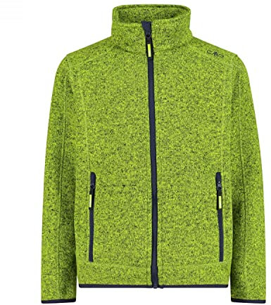 CMP Kinder Knit Tech Jacke, Limegreen-b.Blue, 104