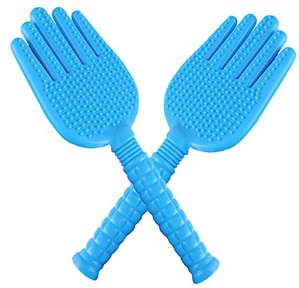 Healifty Massaggiatore Meridiano Portatile in Silicone 12.8X4.1 Pollici Design Ergonomico a Forma Di Mano Per Massaggi Corpo Stimola Circolazione E Allevia Fatica Strumento Fitness E Relax