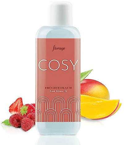 florage Raumduft Nachfüllflasche 500ml FRÜCHTETRAUM für Reed Diffuser Duftstäbchen, Aroma Nachfüller für Stäbchen, Nachfüllpack für Lufterfrischer zum nachfüllen, Raumerfrischer refill