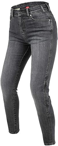 REBELHORN Classic III Lady MotorradJeans Damen | Aramidfaser Futter | SAS-TEC Knie und Hüftprotektoren | Skinny Fit