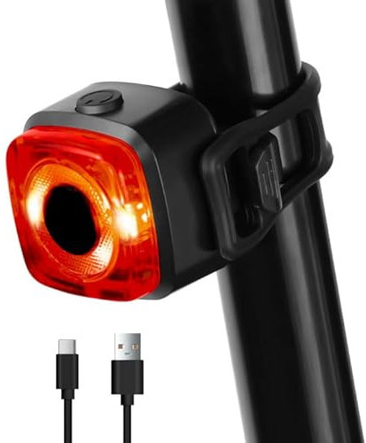 Luce Posteriore Bici,Luce per Bicicletta Impermeabile,Luce Posteriore USB Ricaricabile per Bicicletta,adatto su qualsiasi Road Bikes,Fino a 4 ore di illuminazione