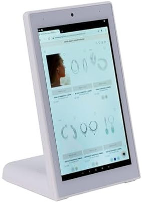 BARCELONA LED Display publicitario LCD de mesa (Blanco, Pantalla horizontal 8’)