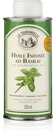La Tourangelle - Basilikum infundiertes Sonnenblumenöl - 250 ml - Frankreich