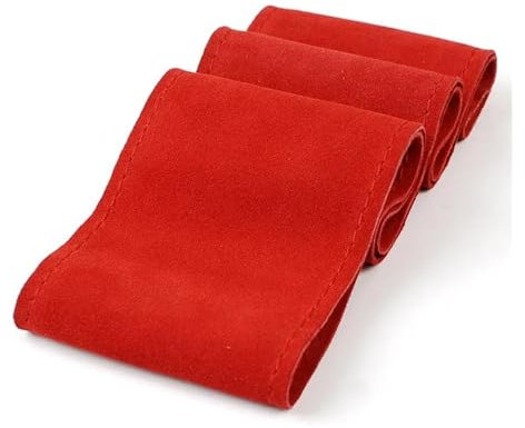 Lenkradbezug Auto-Lenkradgeflecht Für Bus-LKW/Einzigartiger Neuer Wildleder-Auto-Lenkradbezug In Den Größen 42 cm, 45 cm, 47 cm Und 50 cm Lenkradschutz(Farbe:Red 50cm)