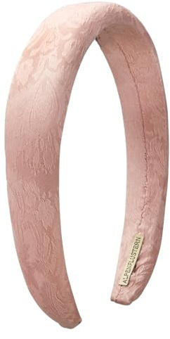 Alpenflüstern Trachten-Haarreif Jaquard - Damen Haarschmuck, Haarband rutschfest fürs Dirndl (rosa-rosé) ADV152