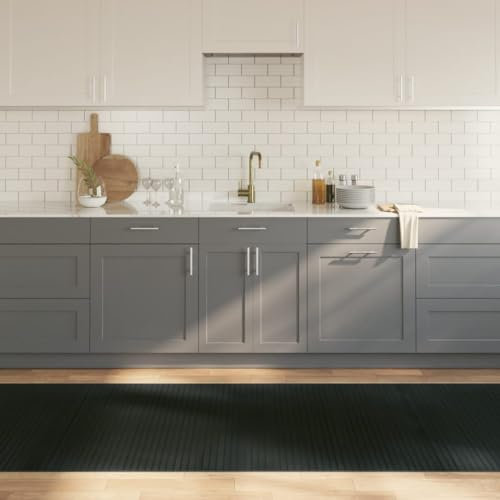 ZEYUAN Teppich Rechteckig Grau 100x300 cm Bambus, Teppich Schlafzimmer, Teppich Wohnzimmer, Carpet Bedroom, Büroteppich, Teppischwhonzimmer - 376952