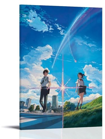 Your Name Póster Anime Kimi No Na Wa (3) Póster Pintura Decorativa Lienzo Arte de Pared Salón Póster Dormitorio Pintura, Arte de Pared Impresión de Imagen Moderna Decoración de Habitación Familiar 40