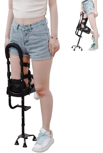 Freihändige Krücke, schmerzfreie Kniekrücke, leichte und rutschfeste Kniekrücke zum Gehen, Schmerzfreie Knie-Krücke, Gehkrücke für Männer und Frauen