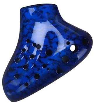 Ocarina profesional Triple Ocarina Alto Tono C Ocarina Of Time Instrumentos Musicales Profesionales(Blue)