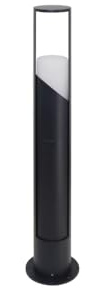 LUXULA Wegeleuchte GU10 IP44 60cm Pollerleuchte | Bodenplatte und Erdspieß, Aluminium, LED Außenleuchte, Pollerleuchte, Stehleuchte für Garten, Terrasse und Wege