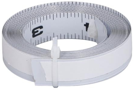 12ft Self-Adhesive Carbon Steel Measuring Tape with Reverse Markings, Cut-to-Fit Design for Workshop & DIY Precision Tools
