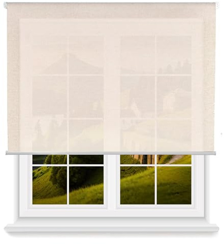 Rollo transparent, glatt, 100 x 250 cm (B x L) / Stoffgröße 97 x 245 cm