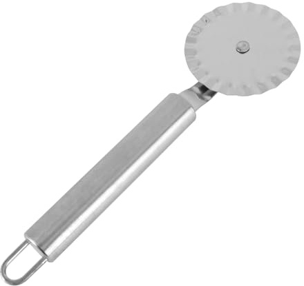 POPETPOP Rotella Tagliapasta in Acciaio Doppia Rotella Per Pizza e Ravioli Utensile Per Pasta Cucina Per Tagliare Pasta e Preparare Piatti Rapidi