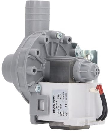 Riuulity Motor de Bomba de Salida de la Lavadora de Alta Eficiencia, Motor de Bomba de Lanzamiento de Lavandería de Concha Estable con Potente Bobina de Cobre, AC220V-240V