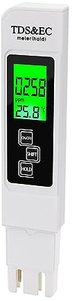 YVAAASIYC Penna TDS Strumento di durezza dell'Acqua ad Alta precisione Tester EC TDS Misuratore di PH Penna for Test di purezza della qualità dell'Acqua for acquari e Piscine(03)