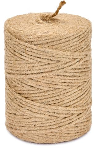 La Cordeline Ficelle de Jute 3mm 100 Mètres, Corde 100% Naturelle en Bobine pour Jardinage et Décoration, Brun