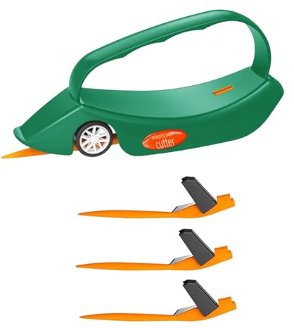 Cincel para Madera, Juego de Cinceles Profesionales, 16cm (6.3 inch) para Diestros y Zurdos, Deslizador Suave, Mango Cómodo, Multiusos- Verde Único