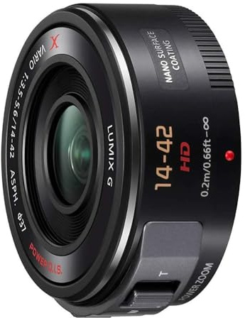 Panasonic Lumix G X Vario Power Zoom Lens, 14-42mm, F3.5-5.6 Asph., Mirrorless Micro Four Thirds, O.I.S., H-PS14042K (USA Black)