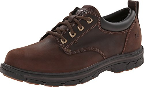 Skechers Men's Segment Rilar Oxford, Brown, 10 2E US