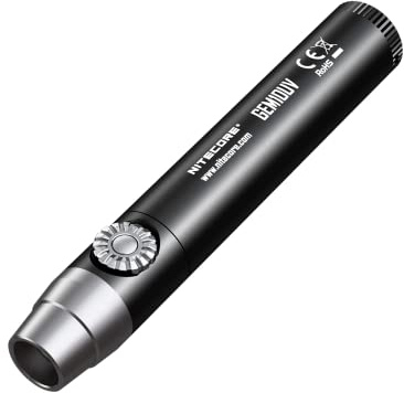 Nitecore GEM10UV Gem Identification Flashlight with Ultraviolet LED, Black