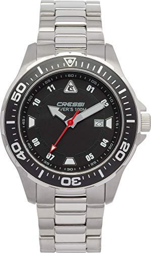 Cressi Manta Watch Metal Strap Silver