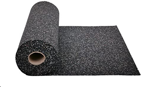 Gummimatte 5 mm Anti-Vibrationsmatte Antirutschmatte 150 x 125 x 0,5 cm, schwarz (Meterware) (Bautenschutzmatte Antivibrationsmatte Außenbereich Kofferraummatte Bodenschutzmatte Bodenbelag Gummi)