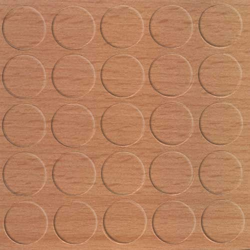 haggiy Selbstklebende Abdeckkappen für Möbel & Böden - Schraubenabdeckung - Abdeckung für Schrauben & Bohrlöcher - Möbelschutzkappen - Ø14 mm - 25 Stück - Möbelpflaster (Buche Ellmau/Samerberg)