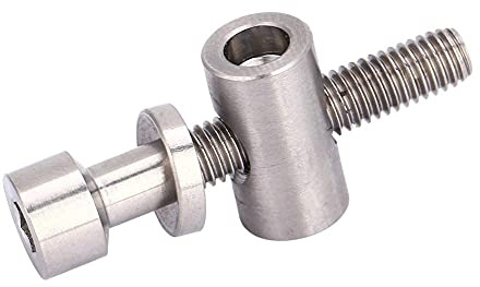 M5x30 35 40mm Aleación de Titanio Tija de Sillín de Bicicleta Perno Fijo Tornillo de Cabeza Redonda (Titanio)