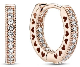 Hearts Hoop Earrings 286317C01 woman silver