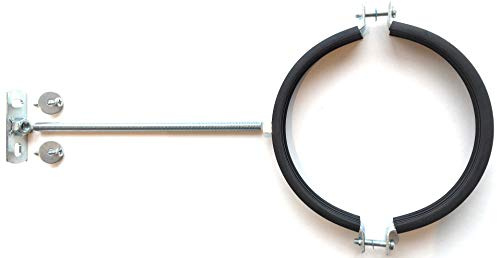 A 150mm (6 inch) Pipe or Boiler Flue Bracket Kit with Choice of Pre-Cut Threaded Rod (30cm Threaded Rod)