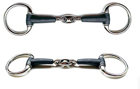 JA Horse Olivenkopftrense Gummi doppelt gebrochen 15mm 9.5/10.5/11.5/12,5/13,5cm gebiss (11.5 cm)