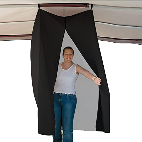 Privacy Tent for Boats/Top Privacy Room 72 L 30 W 27 H,Bow Boat Top Canopy Privacy,Pontoon Boat Hanging Privacy Tent,Drop Down for Bimini Top (Black)
