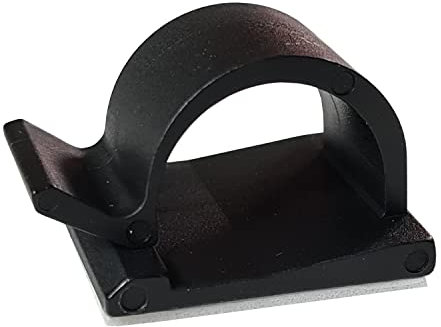 Lot de 20 supports de câble, 5 mm, noirs, autocollants, 3 m, clips et serre-câbles, câble de charge USB, câble audio pour voiture