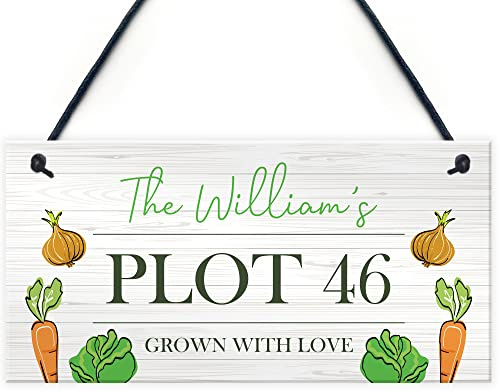 Funny Allotment Sign Personalised Plot Sign Garden Summerhouse Shed Sign Family