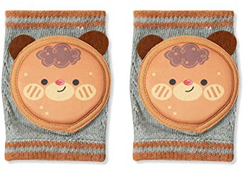 SONARIN Baby Knieschoner zum Krabbeln,Elastische Anti-Rutsch Baby Krabbelschoner Weich Atmungsaktiv Kleinkinder Beinschutz Krabbelhilfe Knieschützer für Mädchen Junge 0-3 Jahre(Bär)
