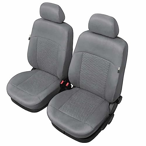 Autositzbezüge Autositzschoner Sitzbezüge 1+1 Front Vordersitze Kompatibel mit VW Golf 2,3,4,5,6,7 II-VII Auto Sitzbezug Grau Autositzauflage Autositz Sitzauflagen Tuning Auto Zubehör Innenraum