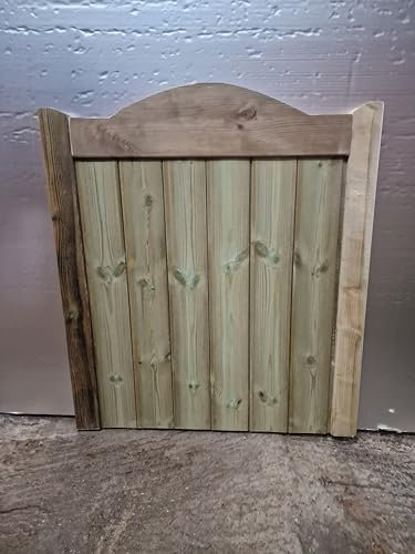 md carpentry Wooden Garden Gate, Pressure Treated, 3ft 90cm, Green, Wood