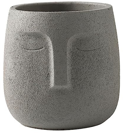 Toddmomy 1stk Blumentopf Aus Keramik Kaktus Blumentopf Deko Abstrakter Blumentopf Kreativer Blumentopf Gesicht Statue Kopf Vase Zement Blumentopf Kaktusblumentopf Büro Pflanze Benutzerbild