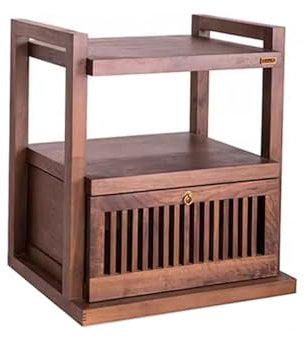 Lautsprecher-Ständer Audio-Rack, Verstärkerschrank, Verstärker-Rack, Sound-Rack, Schrank aus massivem Holz, professionelles Platzierungs-Rack mit Schublade, Sound-Schrank Boxenständer(61 * 53 * 70cm)