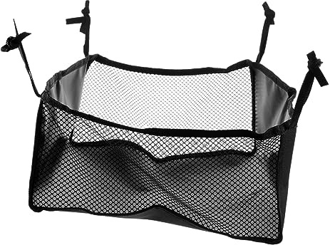FOMIYES Rollstuhl Aufbewahrungstasche unter Sitz aus Oxfordgewebe und Polyester mit Seitennetztaschen Leicht zu Montieren für Rollstuhl und Gehhilfe