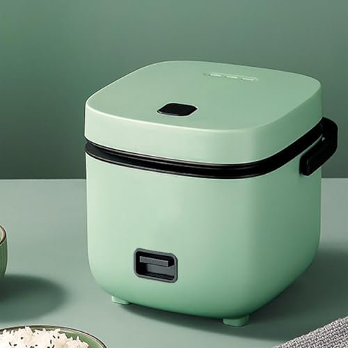 LJPZYOY Ollas arroceras pequeñas para 2 Personas, Mini Olla arrocera pequeña para Hacer Bolas de arroz de 1,2 litros, con función de Mantener Caliente, Verde
