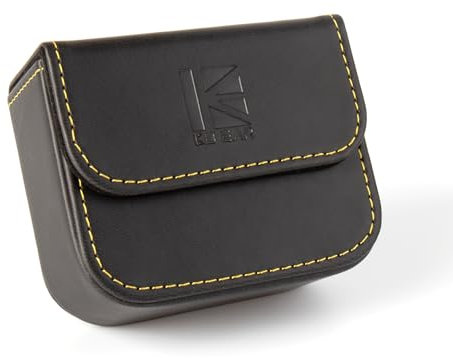 KBEAR BP02 Custodia per Cuffie, Custodia portatile multiuso per cuffie cablate, Custodia da trasporto quadrata in PU con coperchio a ribalta e anello da appendere