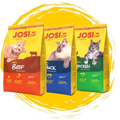 JosiCat | Mixpaket 3x650g Trockenfutter | Sparpaket | Josera Katzenfutter